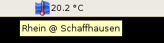 close-up screenshot of the applet